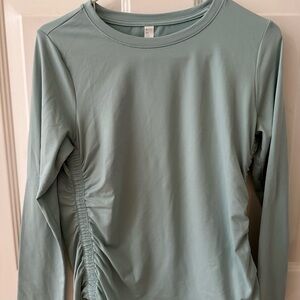 Zella by Nordstrom Long sleeve Ruched Top